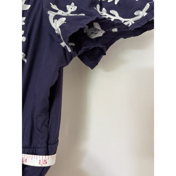 Anthropologie Navy and White Maxi Dress - Picture 8 of 15